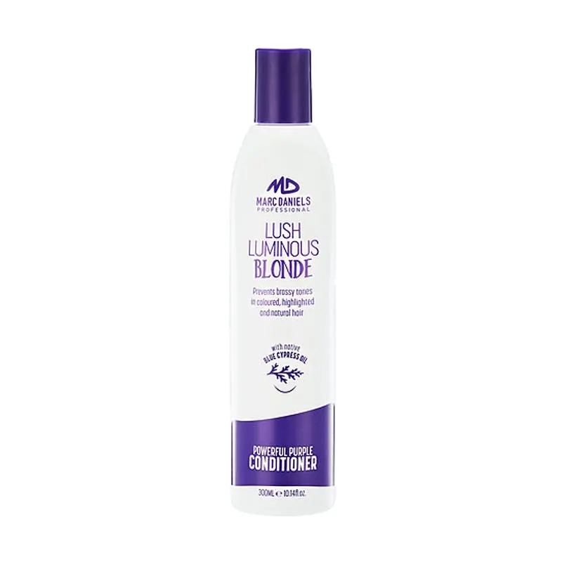 Marc Daniels Powerful Purple Lush Luminous Blonde Conditioner 300ml - Beauty