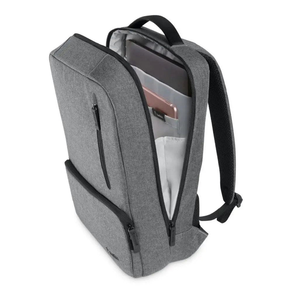 Belkin Classic Pro 15.6in Laptop Gadget Tablet Backpack Grey Black Travel Bag - Electronics