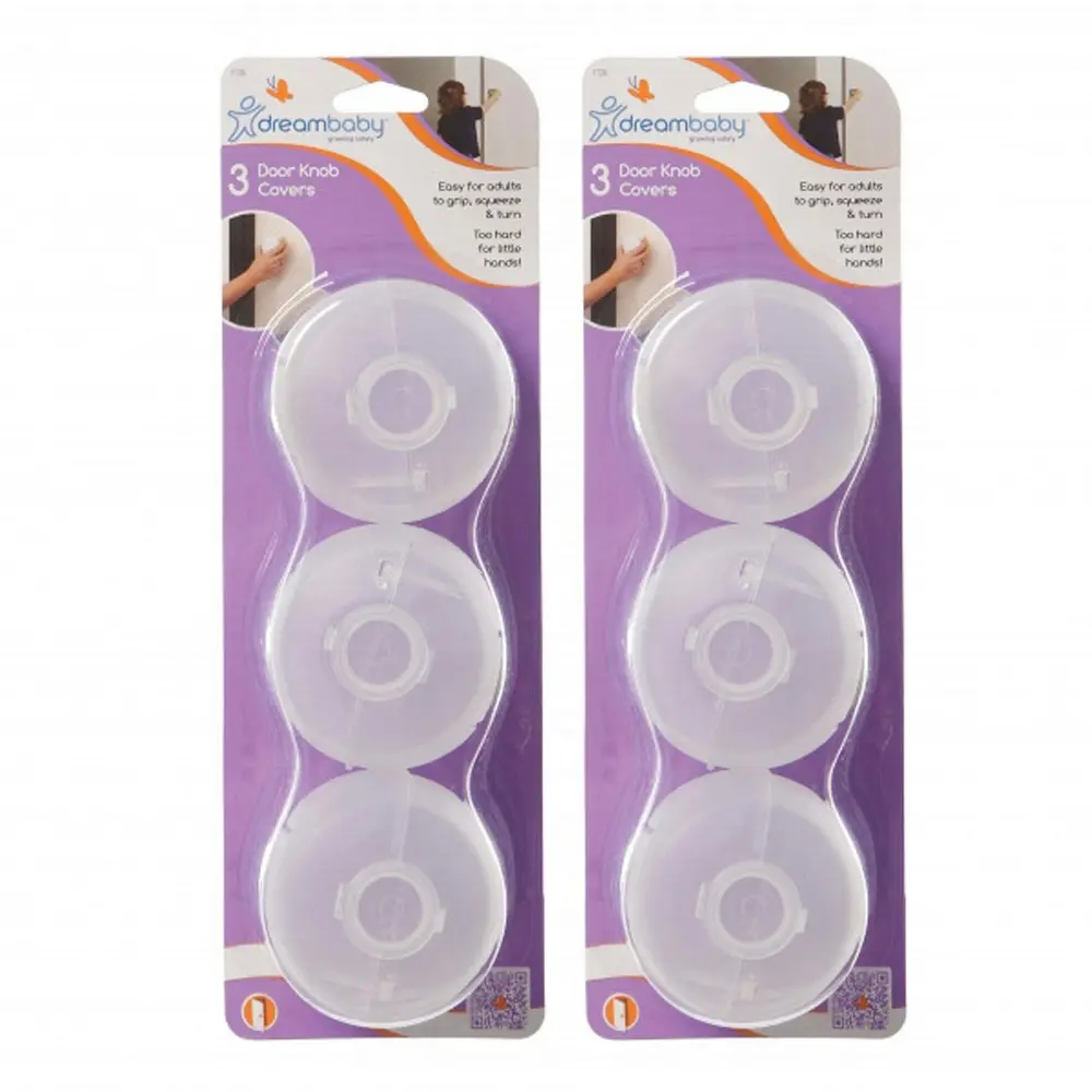 6x dreambaby Toddler/Child Protection/ Safety Latch/Lock Covers f/ Door Knobs