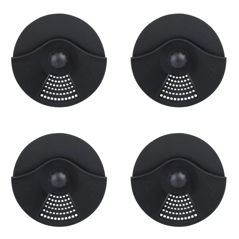 4x Appetito Can Lid & Strainer/Drainer Home Kitchen Cooking Accessory Charcoal - Home & Garden