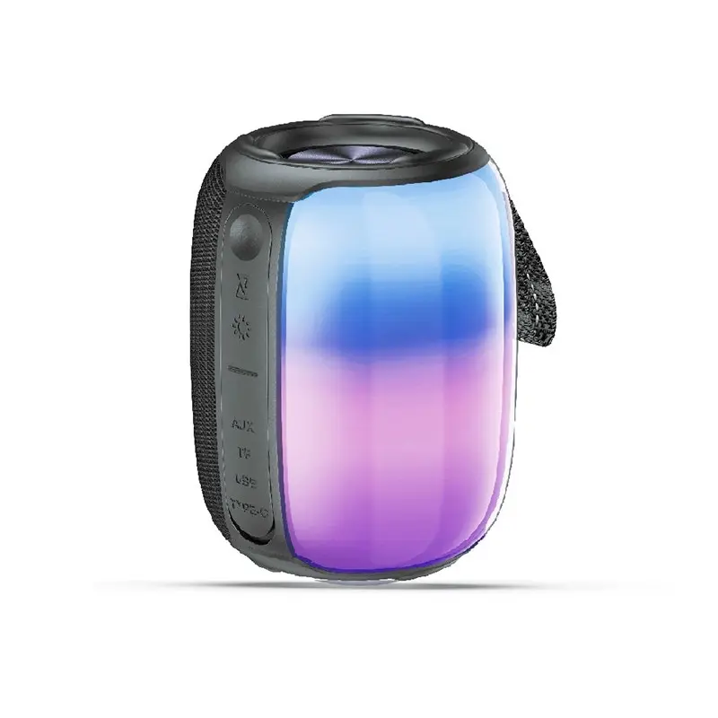 Philex Portable Bluetooth Speaker w/ Dynamic RGB Lighting Effects 1800mAh Black - Best Gifts Under $100