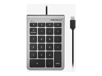 Macally UCNUMKEY22SG 22-Key Wired USB-C Numeric Keypad