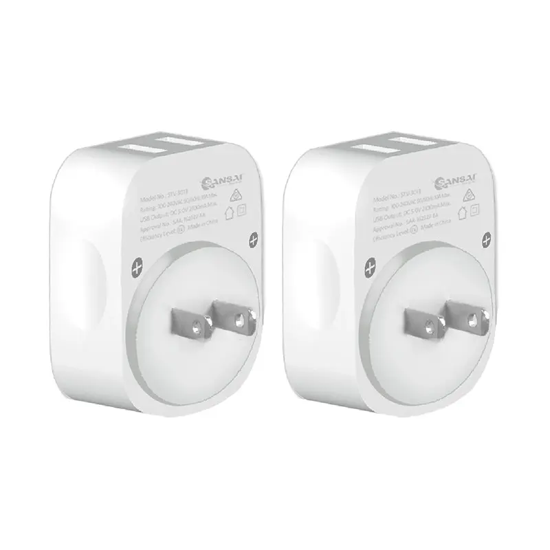 2x Sansai Surge Protected Travel Adapter w/ 2 x USB Ports - AU/Japan Region