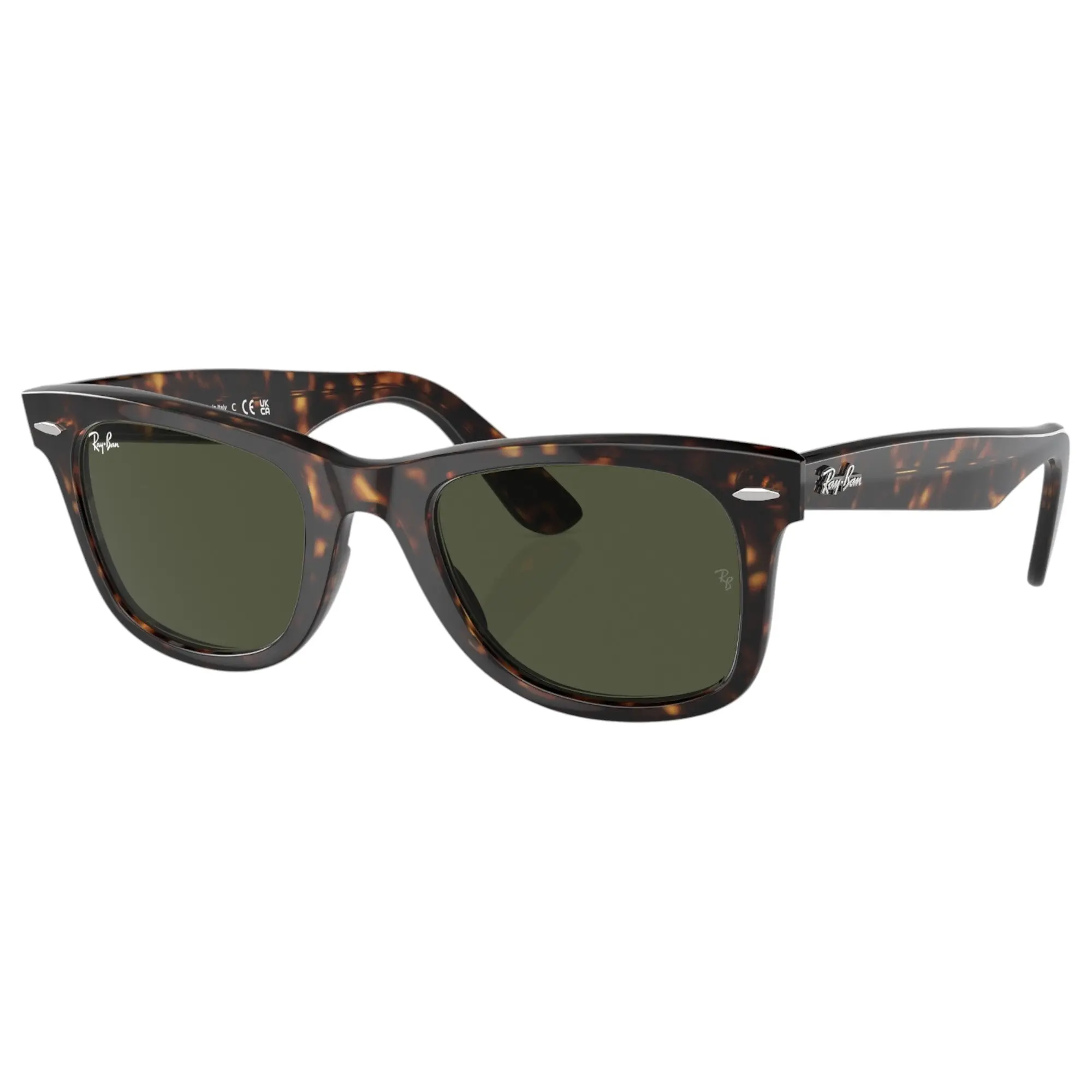 Unisex Ray Ban Sunglasses Rb2140 Original Wayfarer Classic Tortoise/Green - L
