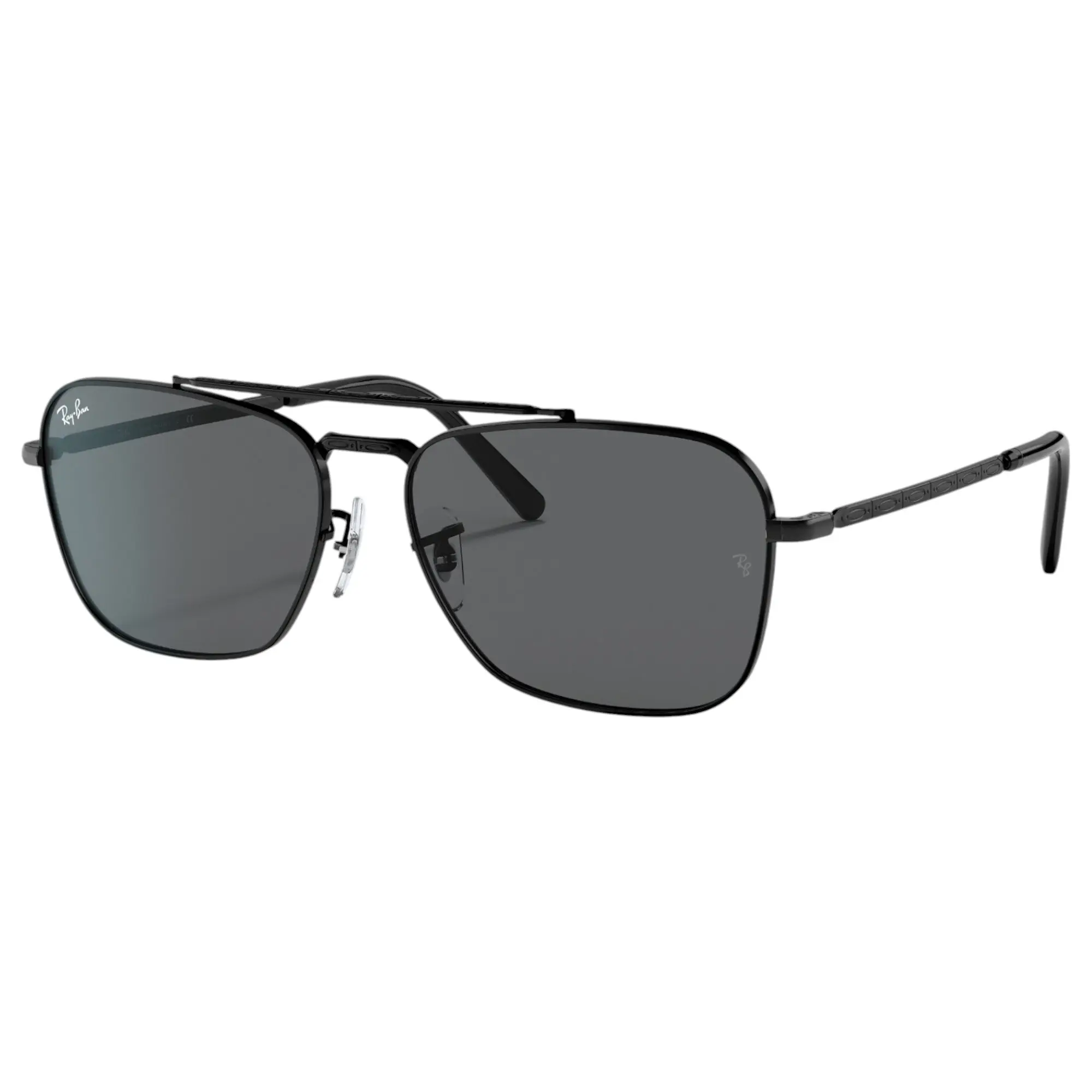 Unisex Ray Ban Sunglasses Rb3636 New Caravan Polished Black/ Grey Sunnies - Xl
