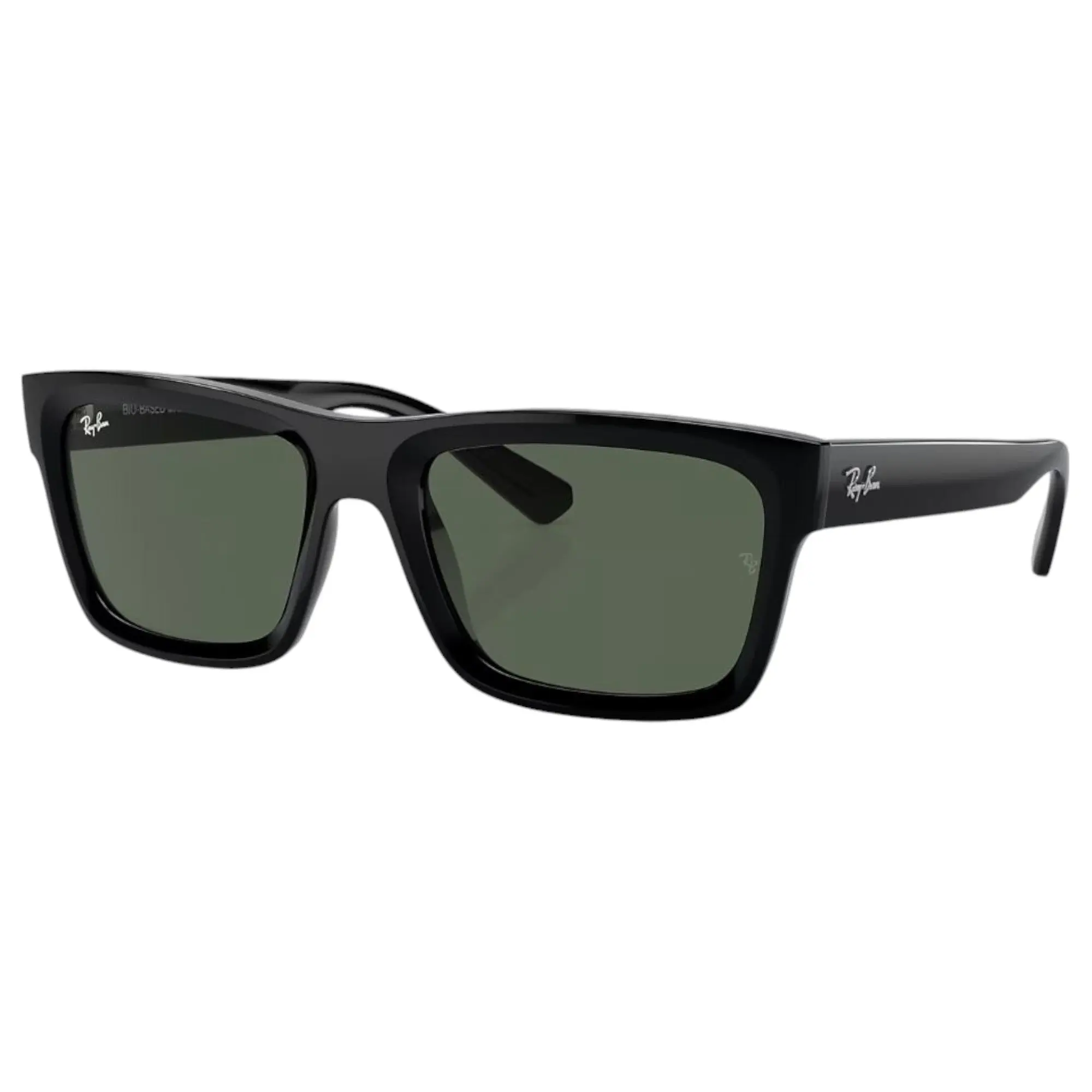 Unisex Ray Ban Sunglasses Rb4396 Warren Bio-Based Black/ Dark Green Sunnies - Xl