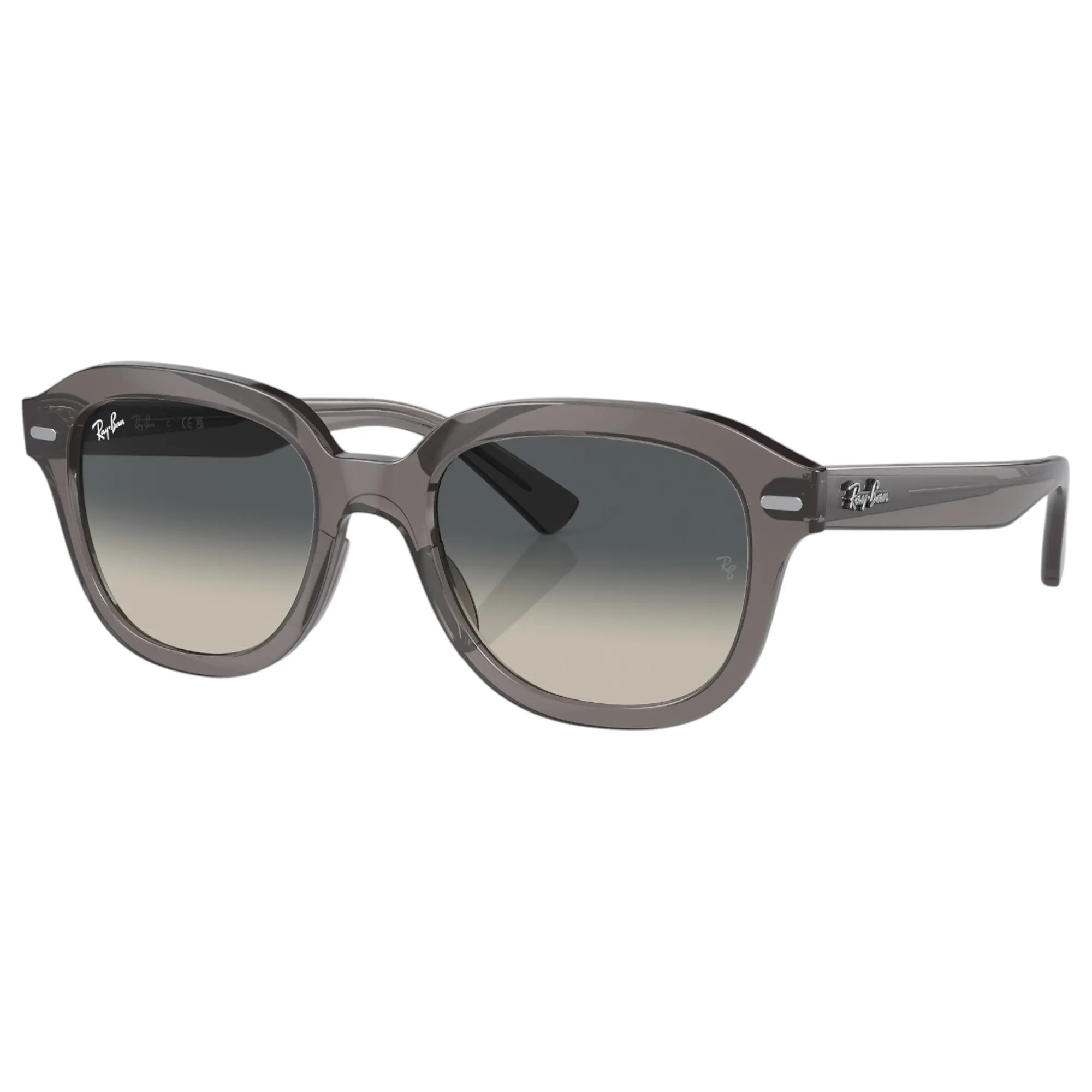Unisex Ray Ban Sunglasses Rb4398 Erik Polished Opal Dark Grey Sunnies - L