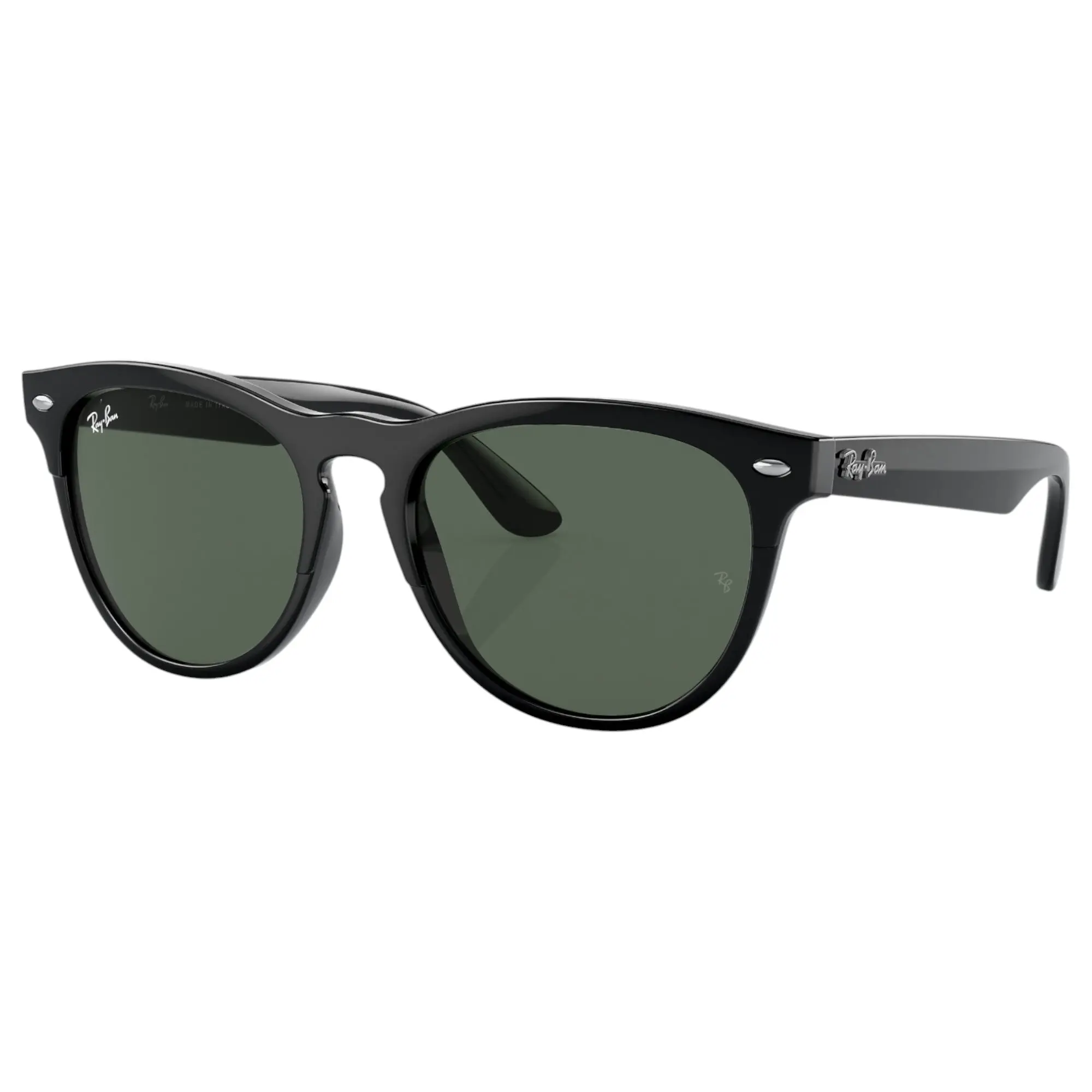 Unisex Ray Ban Sunglasses Rb4471 Iris Polished Black/ Dark Green Sunnies - Fashion