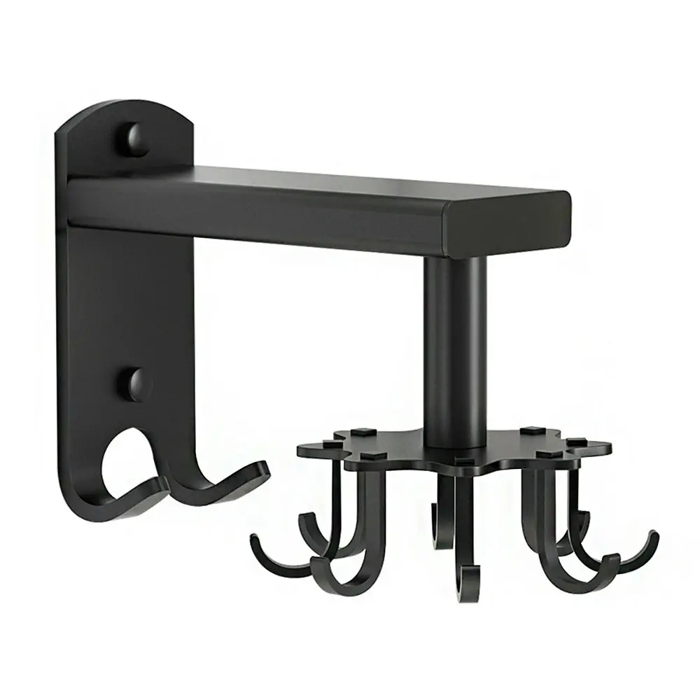 360 Rotatable Kitchen Hooks Stainless Steel Top Mounted Rotating Shelf Organizer - Home & Garden