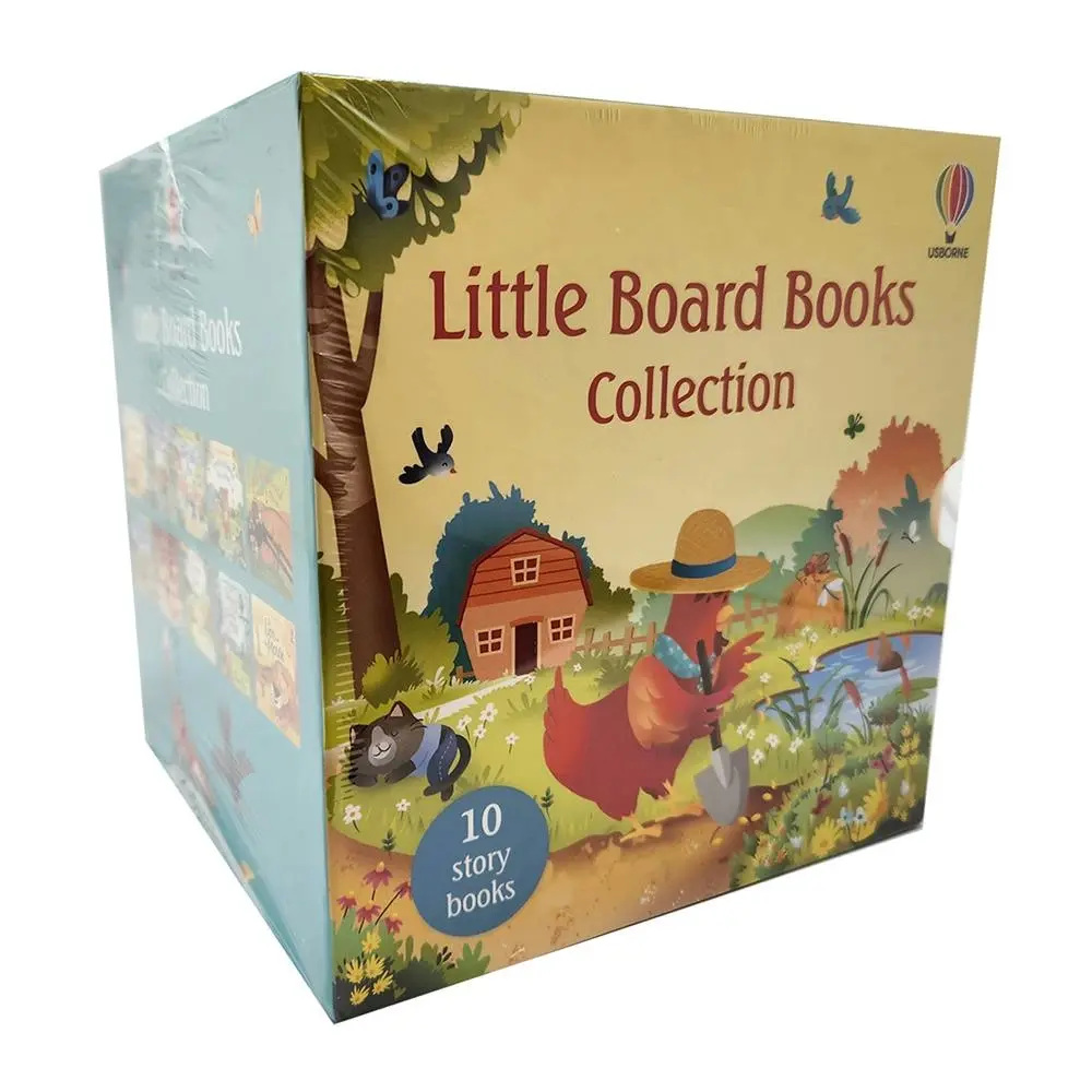 10pc Usborne Little Board Kids/Children Reading Story/Picture Book Collection 3+ - Entertainment
