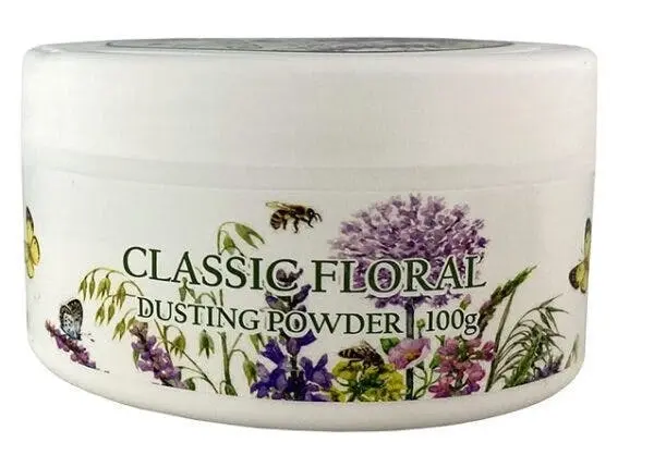 Classic Floral Dusting Powder 100g Soft Smooth Skin Fresh Fragrance - Beauty