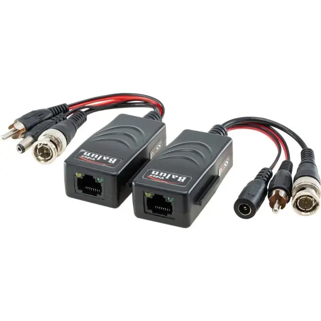 Doss VPAB45HD Video/Audio/Power HD Balun Passive Connector for CCTV Camera Black - Home & Garden