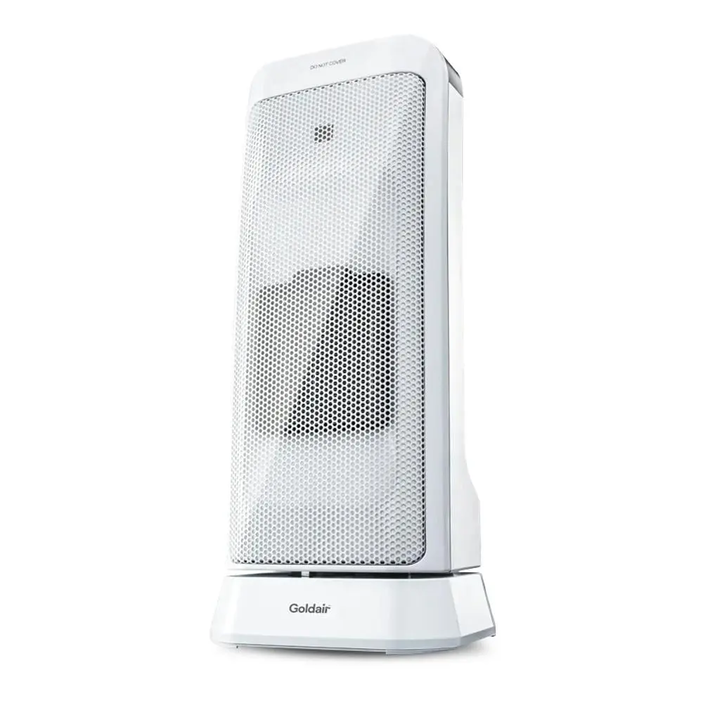 Goldair 44cm 2000W Digital Ceramic Tower Heater w/ Remote Home Heating White - Home & Garden