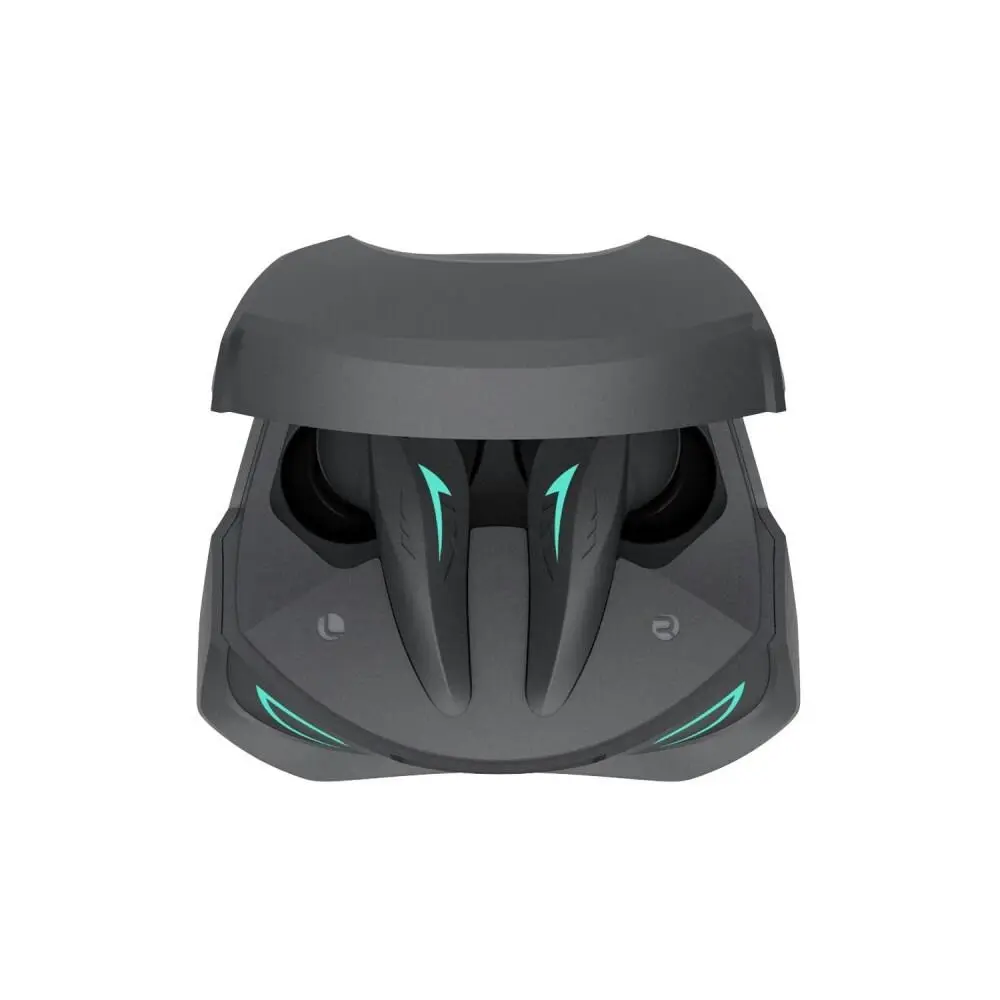 Laser TWS Wireless BT Gaming Earphones w/ Charging Case Noise Cancelling Black - Electronics