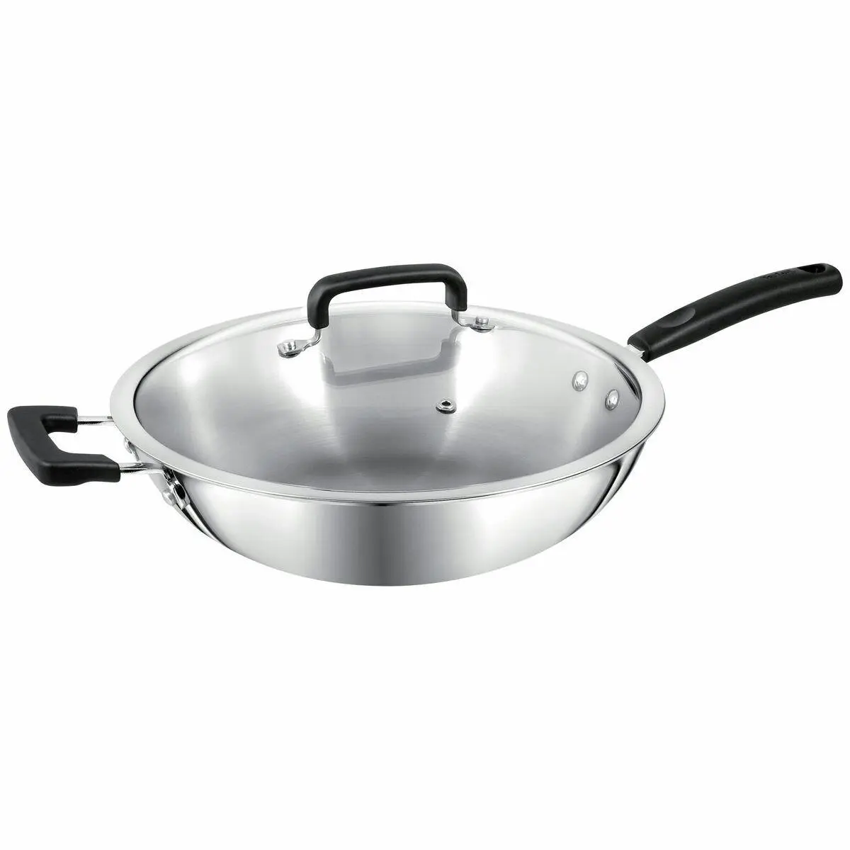 Tefal 32cm Triply Wok with Lid - Home & Garden