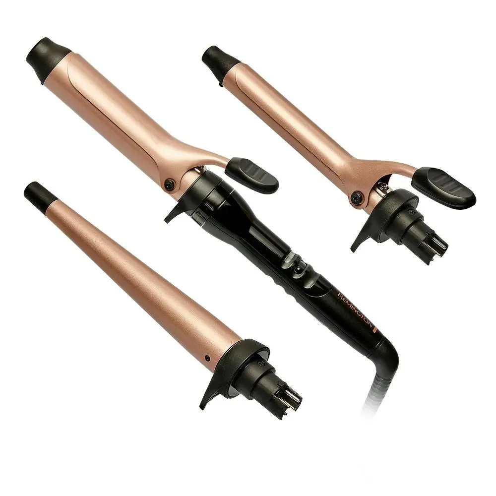 Remington 3 In 1 Multistyler Ceramic Tourmaline Ionic Curler/Waver Hair Wand - Beauty