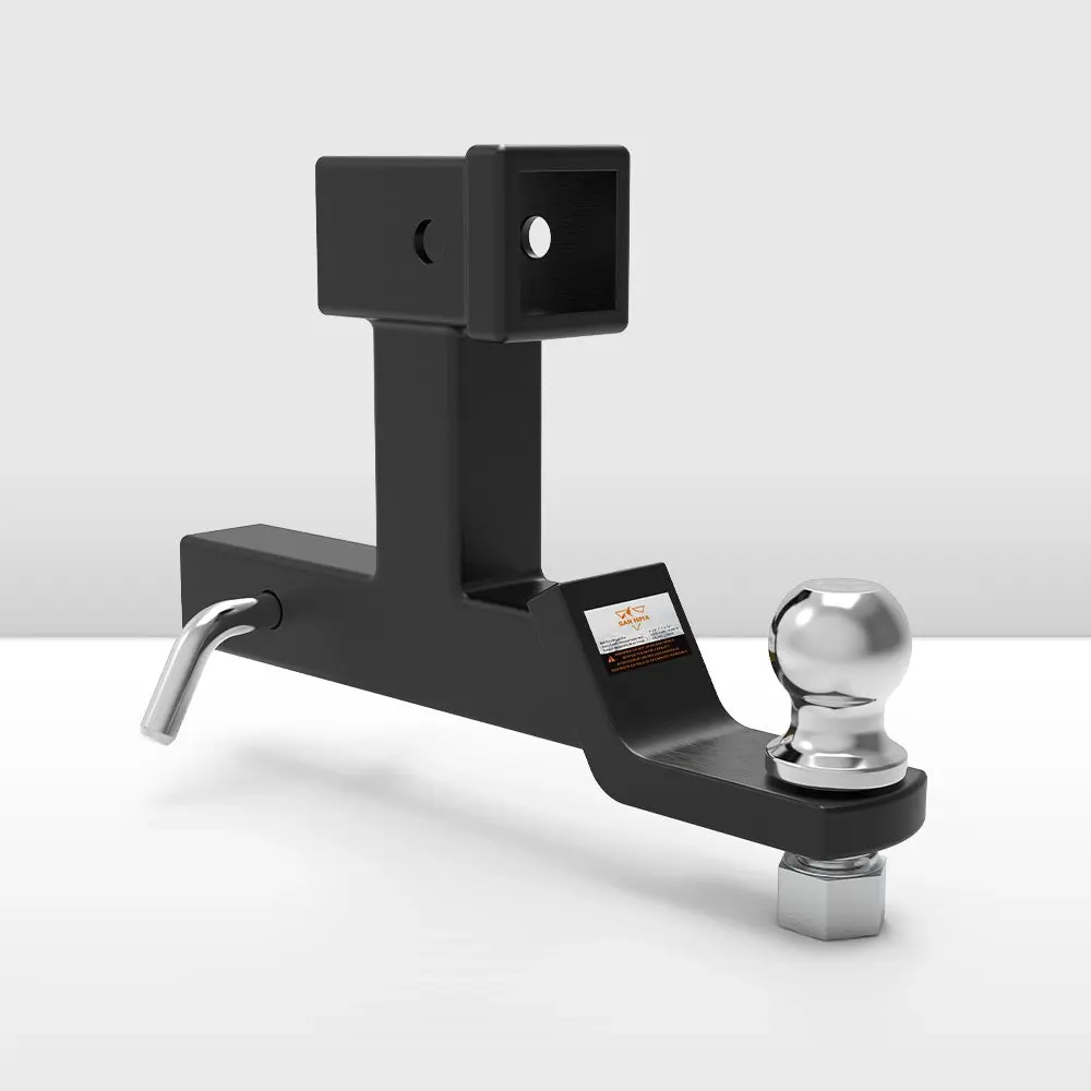 San Hima Dual Hitch Ball Mount Tow Bar Trailer 4WD Car Bike Rack Boat - Automotive