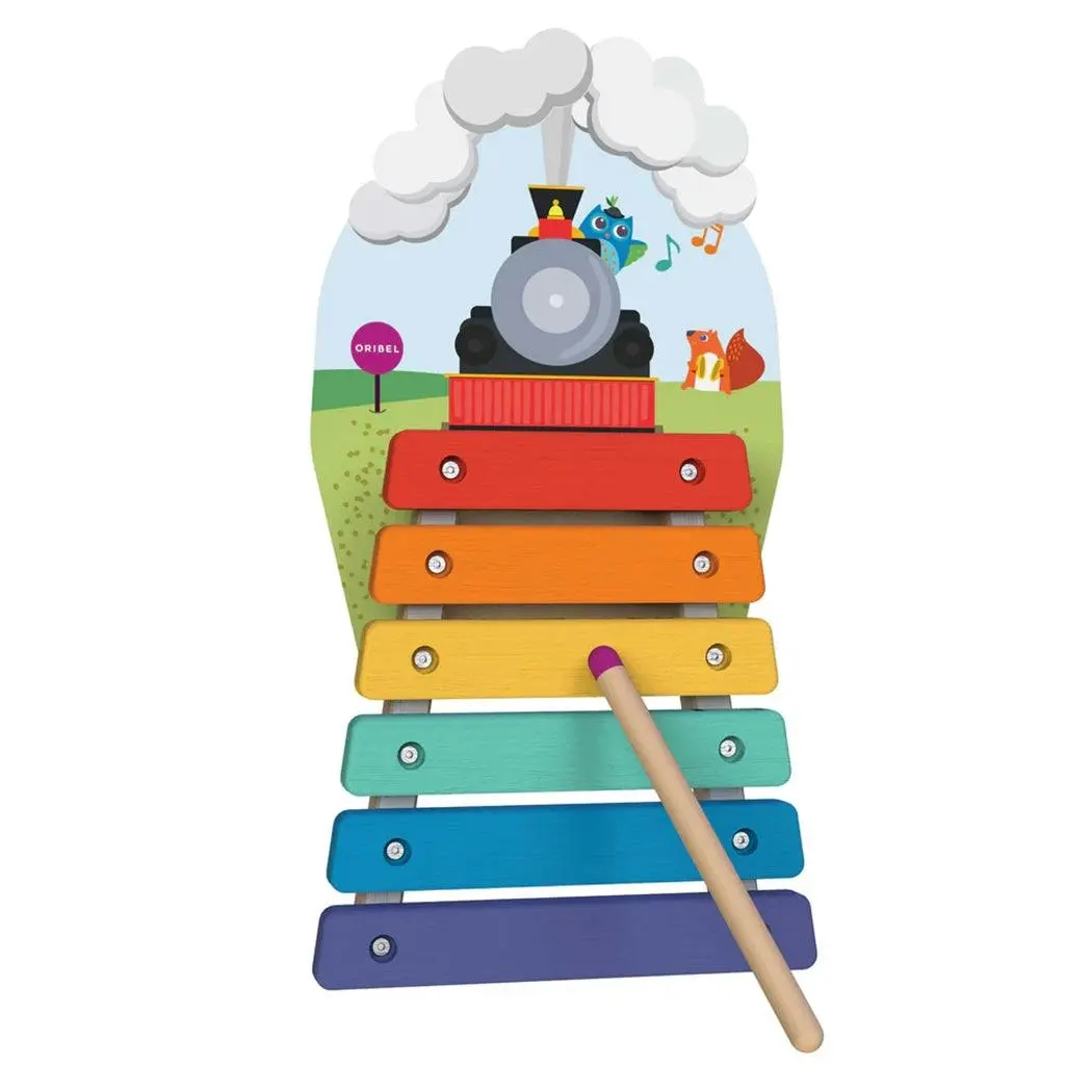 Oribel VertiPlay Wall Toy: Musical Rail Track Xylophone - Toys & Games