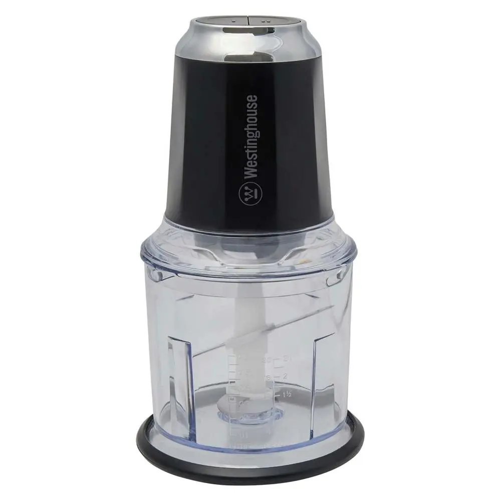 Westinghouse 600ml Dishwasher Safe Vegetable Chopper/Processor Black Stainless - Home & Garden