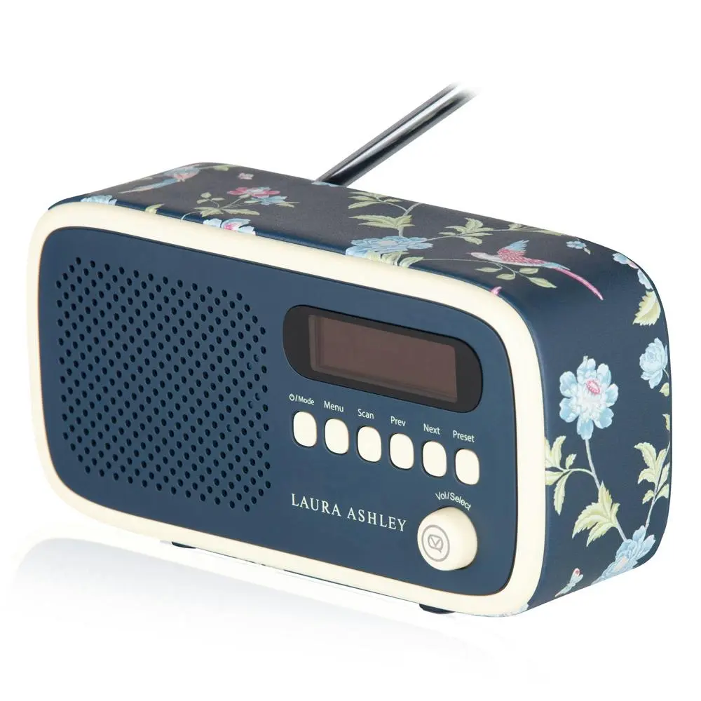 VQ Dexter DAB+ Digital FM Portable/Compact Radio Laura Ashley Elveden Navy - Electronics