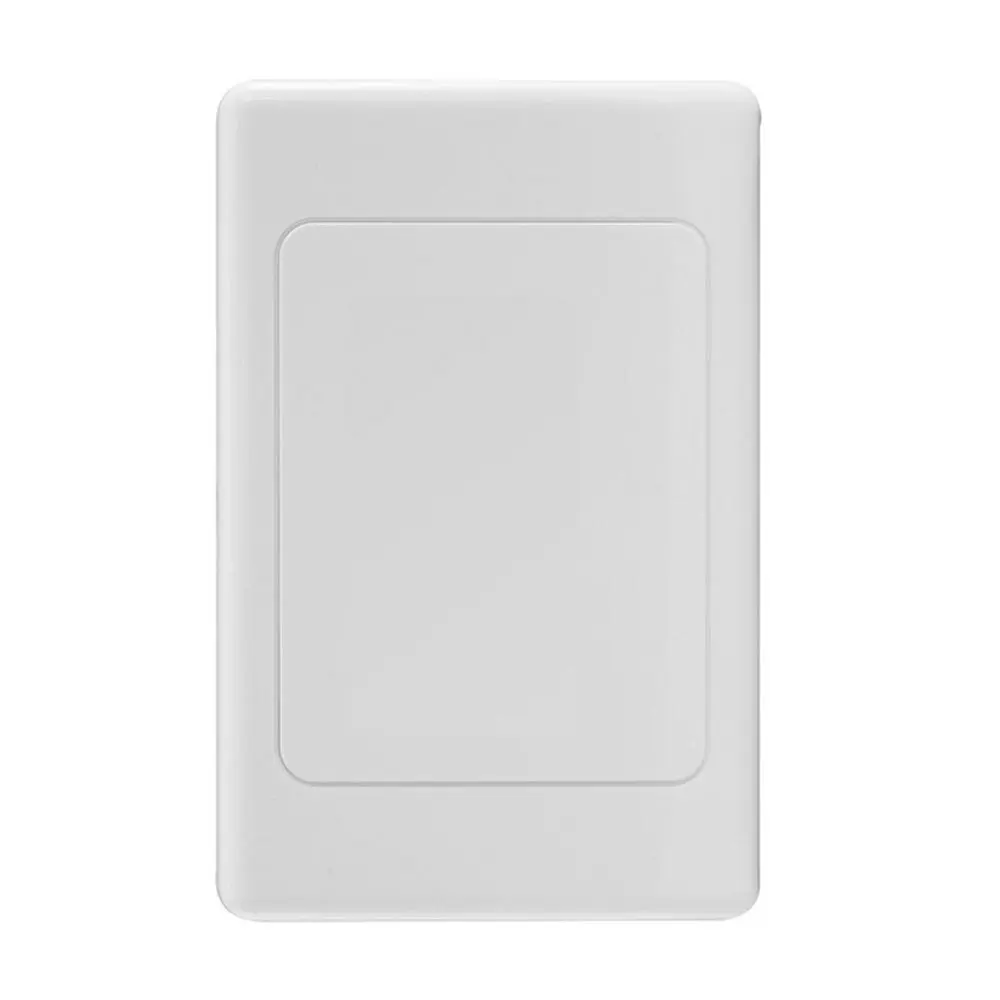 Pro2 Wall Plate Outlet Cover for Light Switch/Powerpoint Old Cuts/Holes White - Hardware
