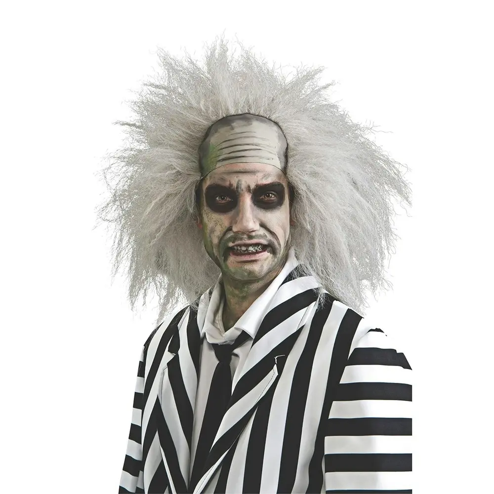 Beetlejuice Movie Hair Wig Adult Cosplay Dress Up Halloween Party Costume - Fashion