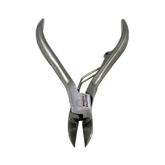 Livingstone Stainless Steel Concave Edge Bone Cutter or Nail Clipper with Spring 110mm - Beauty
