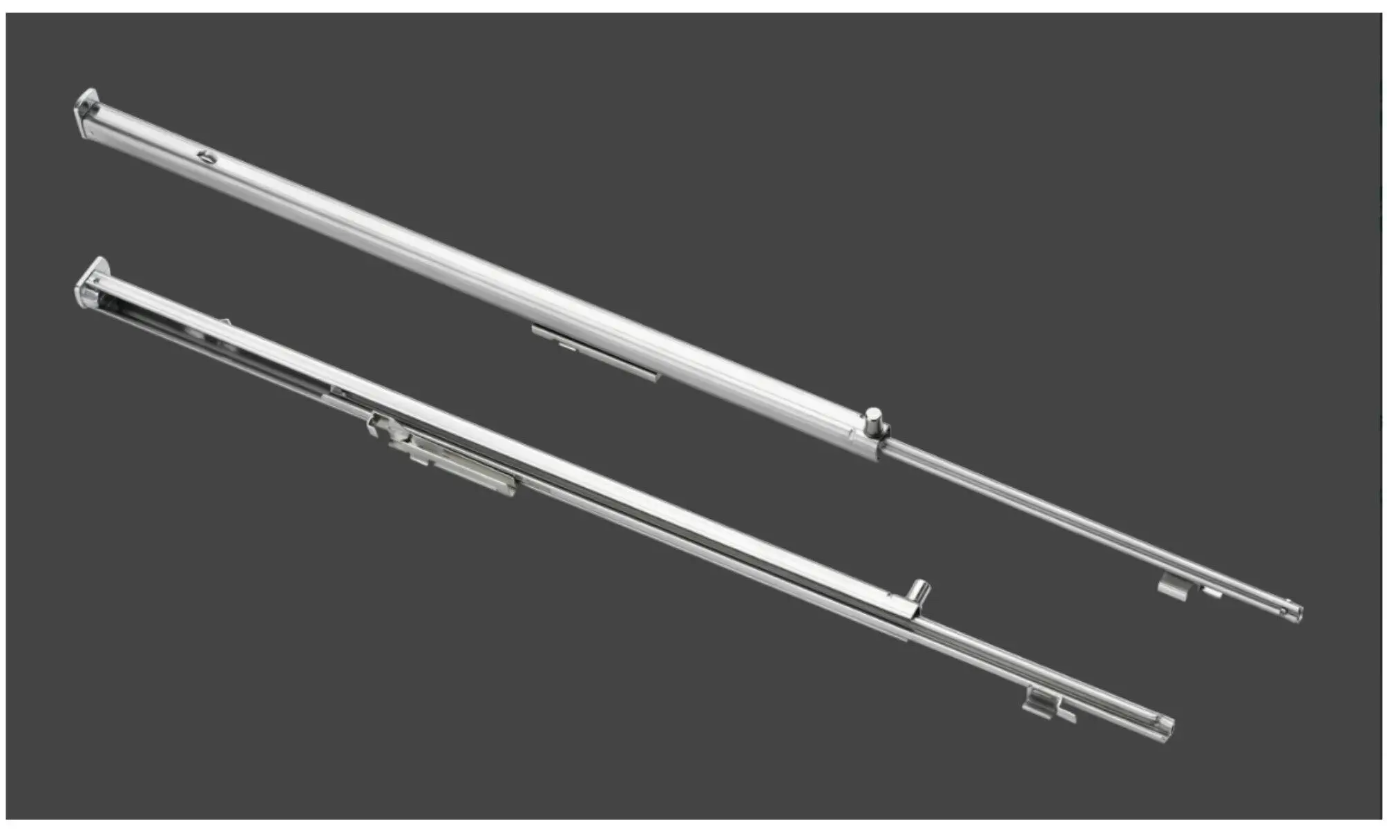 Westinghouse Full Extension Telescopic Oven Runners, Single Set-Stainless Steel