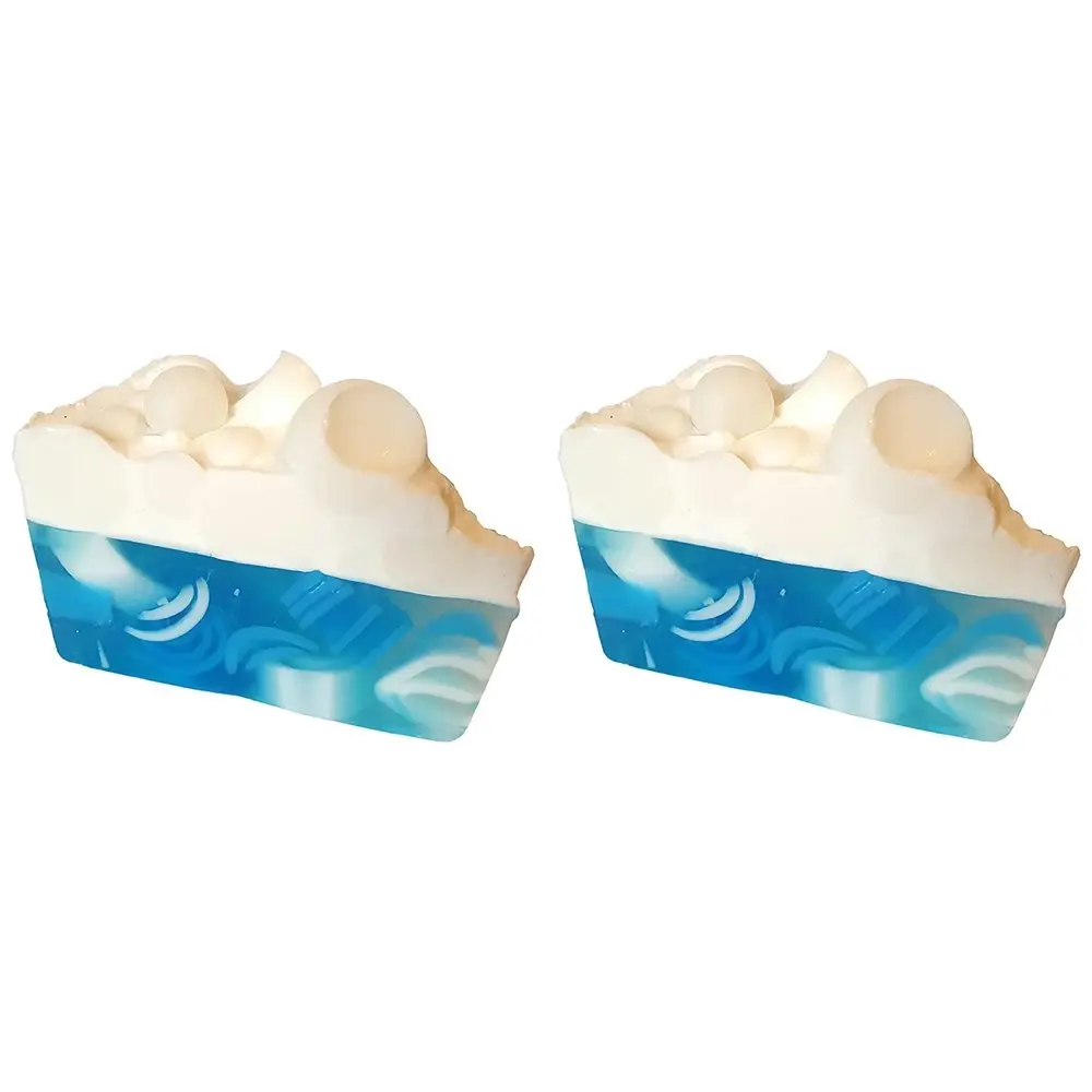 2PK Bomb Cosmetics Philosobubble Scented Soap Cake Slice Body Fragrance Bath Bar - Beauty