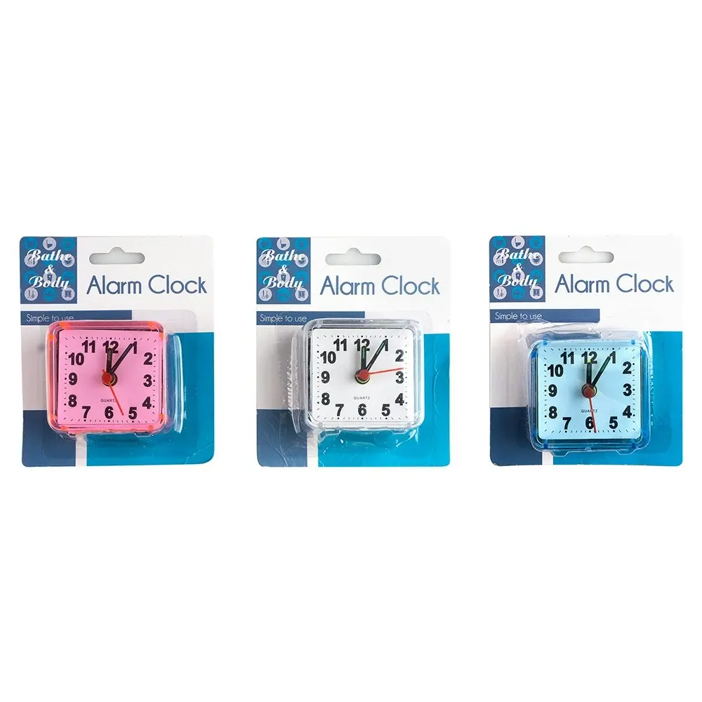 3x Bathe & Body Home Living Bedroom Decor Battery Alarm Clock Assorted Colours - Home & Garden