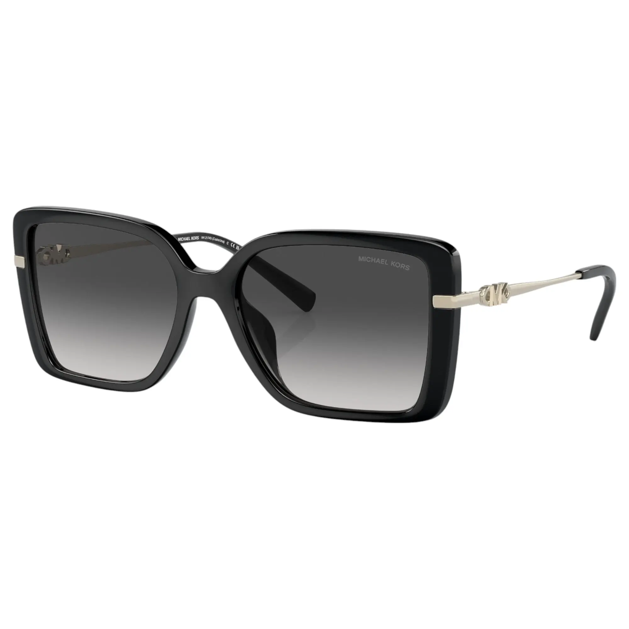 Womens Michael Kors Sunglasses Mk2174u Castellina Black Dark Grey Sunnies - Fashion