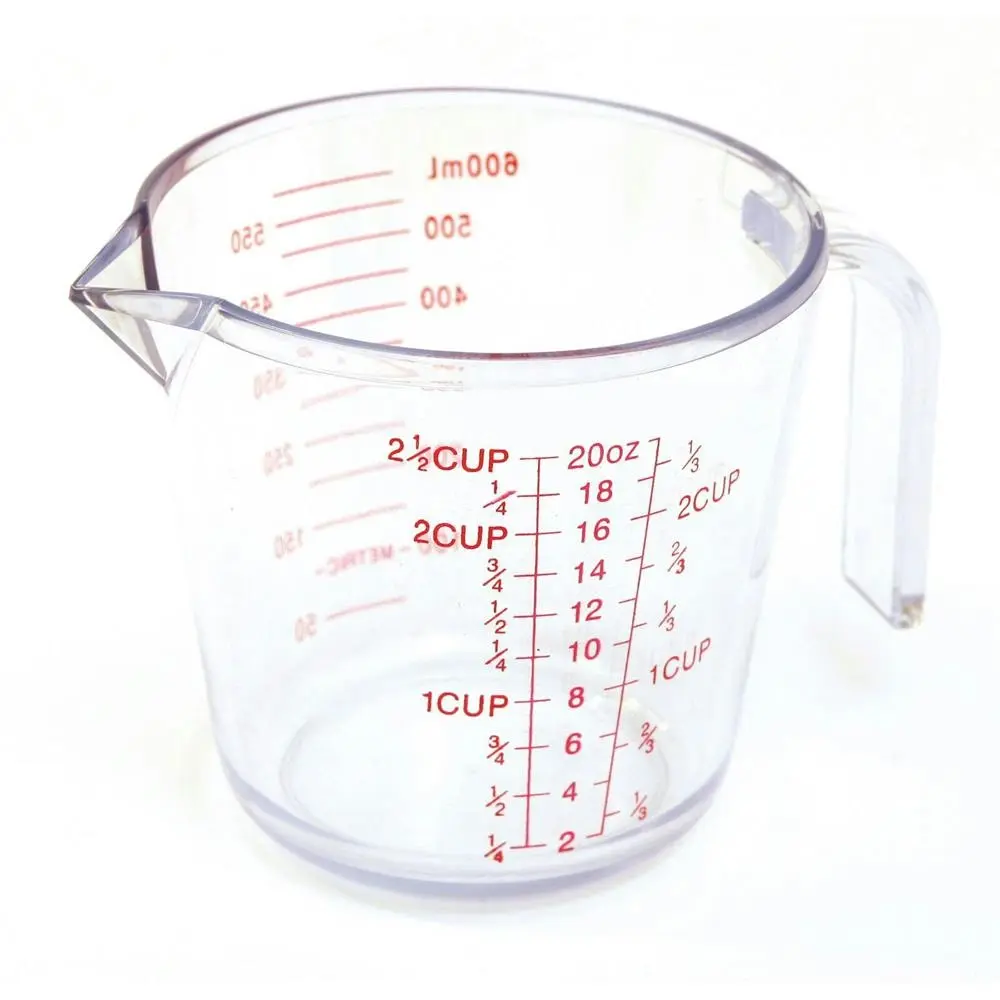 Cuisena 300ml Plastic Measuring Jug Powder/Liquid Baking/Kitchen Utensil Clear - Home & Garden