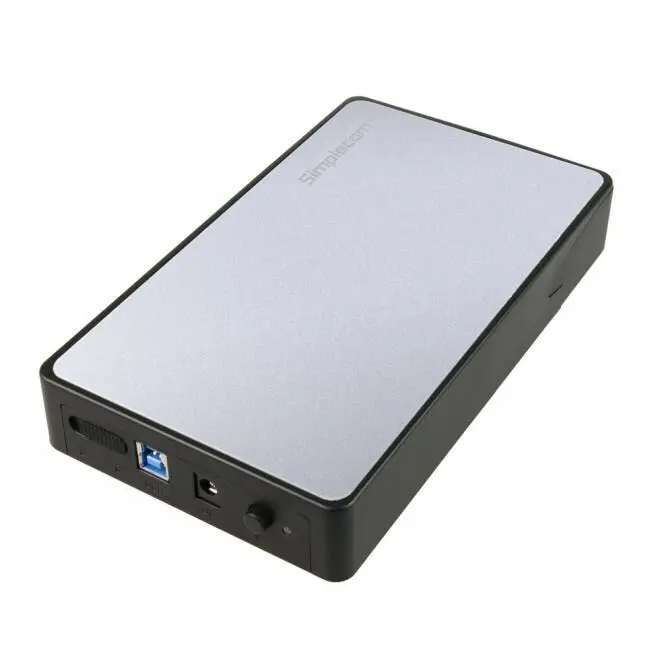 Simplecom SE325 Case Enclosure Cover For 3.5" SATA HDD to USB 3.0 Hard Drive SLV - Electronics