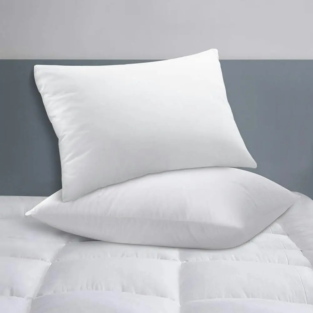 Starry Eucalypt Pillow Microfibre Twin Pack Soft Standard - Home & Garden