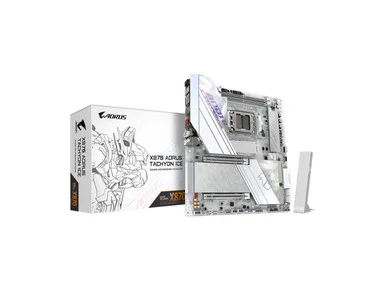 Aorus Ultra Durable X870 A TACHYON ICE Gaming Desktop Motherboard - AMD X870 Chipset - Socket AM5 - Extended ATX (x870atachyonice)