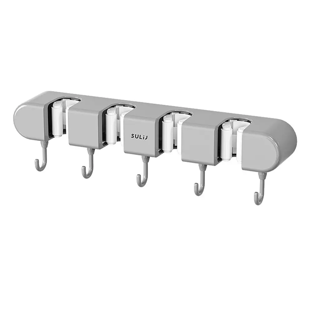 Mop Holder Broom Hanger Wall Mounted Brush Support Broomstick Hook Storage Rack - Hardware