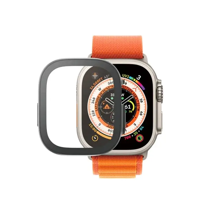 PanzerGlass Full Body AB Glass Screen Protector For Apple Watch Ultra 49mm Black - Electronics