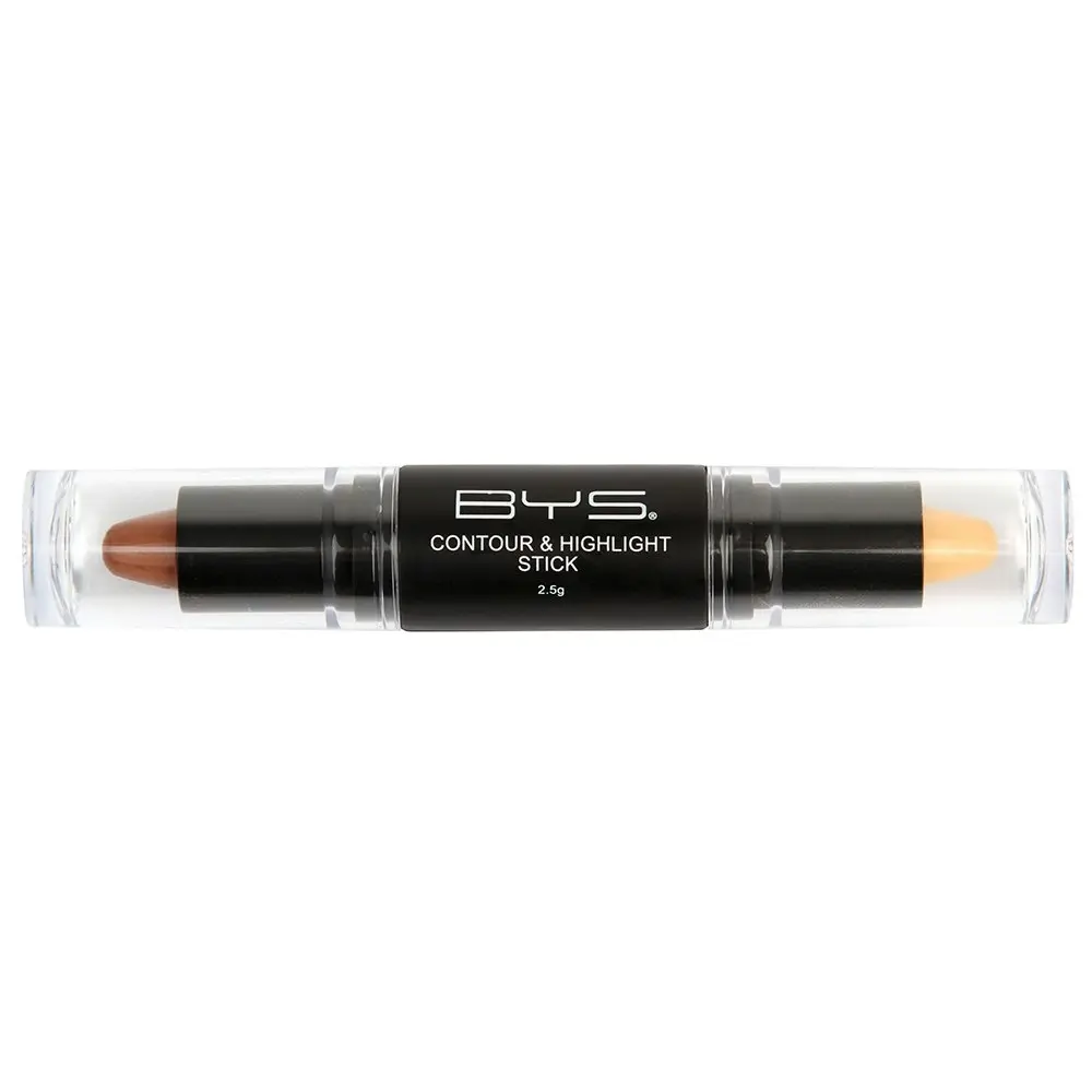 BYS 2.5g Contour & Highlight Duo Stick Dual Pen #02 Face Cosmetic Women Makeup - Beauty