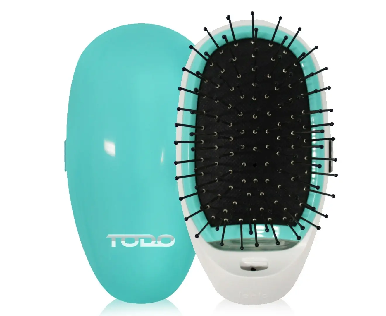 TODO Ionic Anti Frizz Straightening Styling Hair Straight Brush Smooth Silky Hair Comb Blue - Beauty