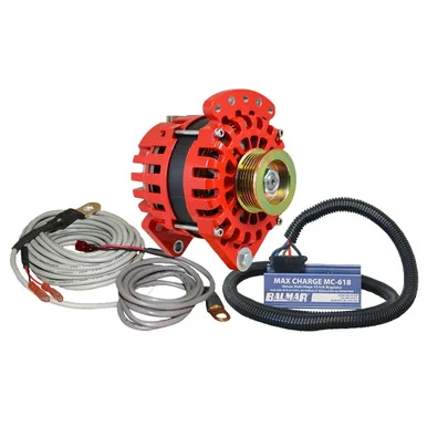 Ballard Commercial Industries, Inc. XT-CR-170-K6-KIT Balmar Alternator 170 Amp Kit 12v 3.15" Dual Foot Saddle K6 Pulley Regulator & Temp Sensor