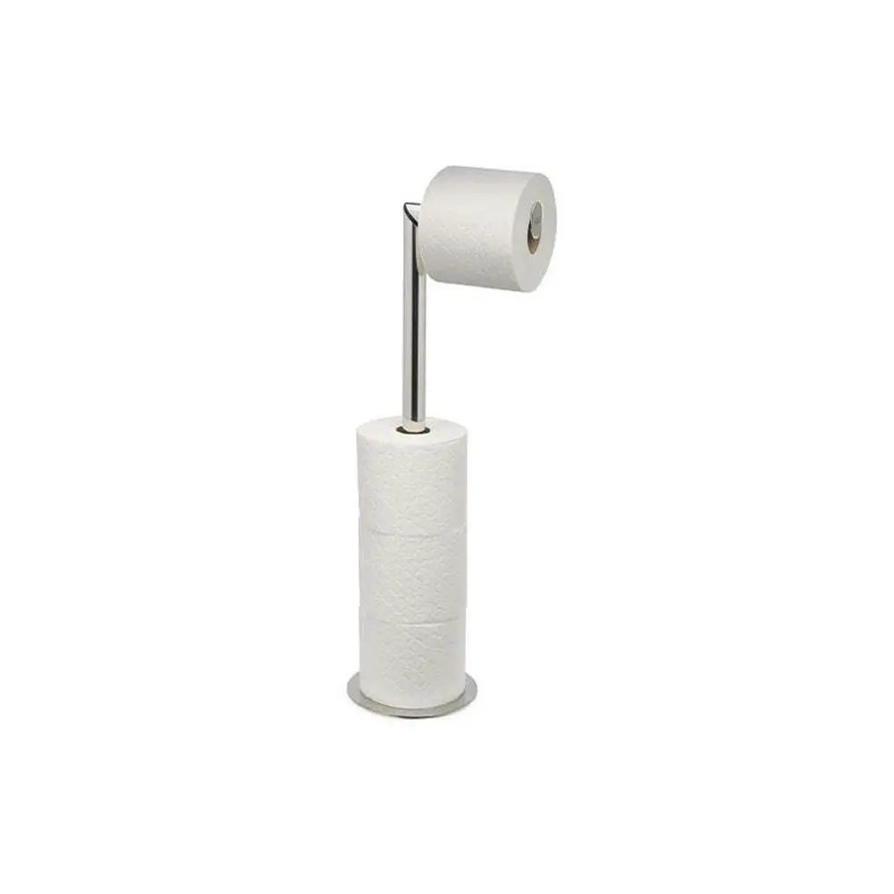 Joseph Joseph EasyStore Luxe 2in1 Toilet Roll Stand Stainless Steel 57cm Silver - Home & Garden