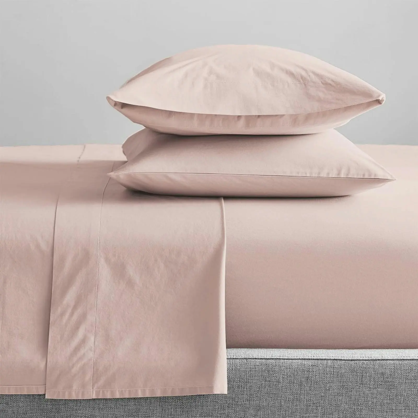 Renee Taylor Queen Sheet/Pillowcase Set 300TC Organic Cotton Bedding Sepia Rose - Home & Garden
