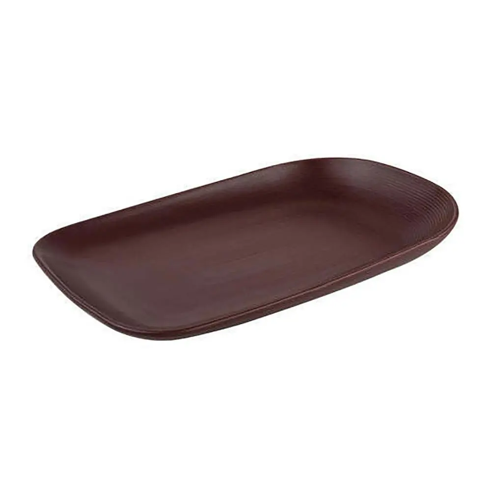 Ladelle 32cm Linear Texture Platter/Plate Porcelain Food Server/Serveware Wine - Home & Garden