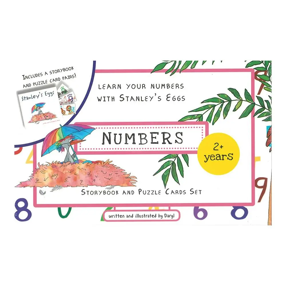 Crane Press Match & Learn Numbers Storybook/Puzzle Cards Set Kids/Toddler 2y+ - Entertainment
