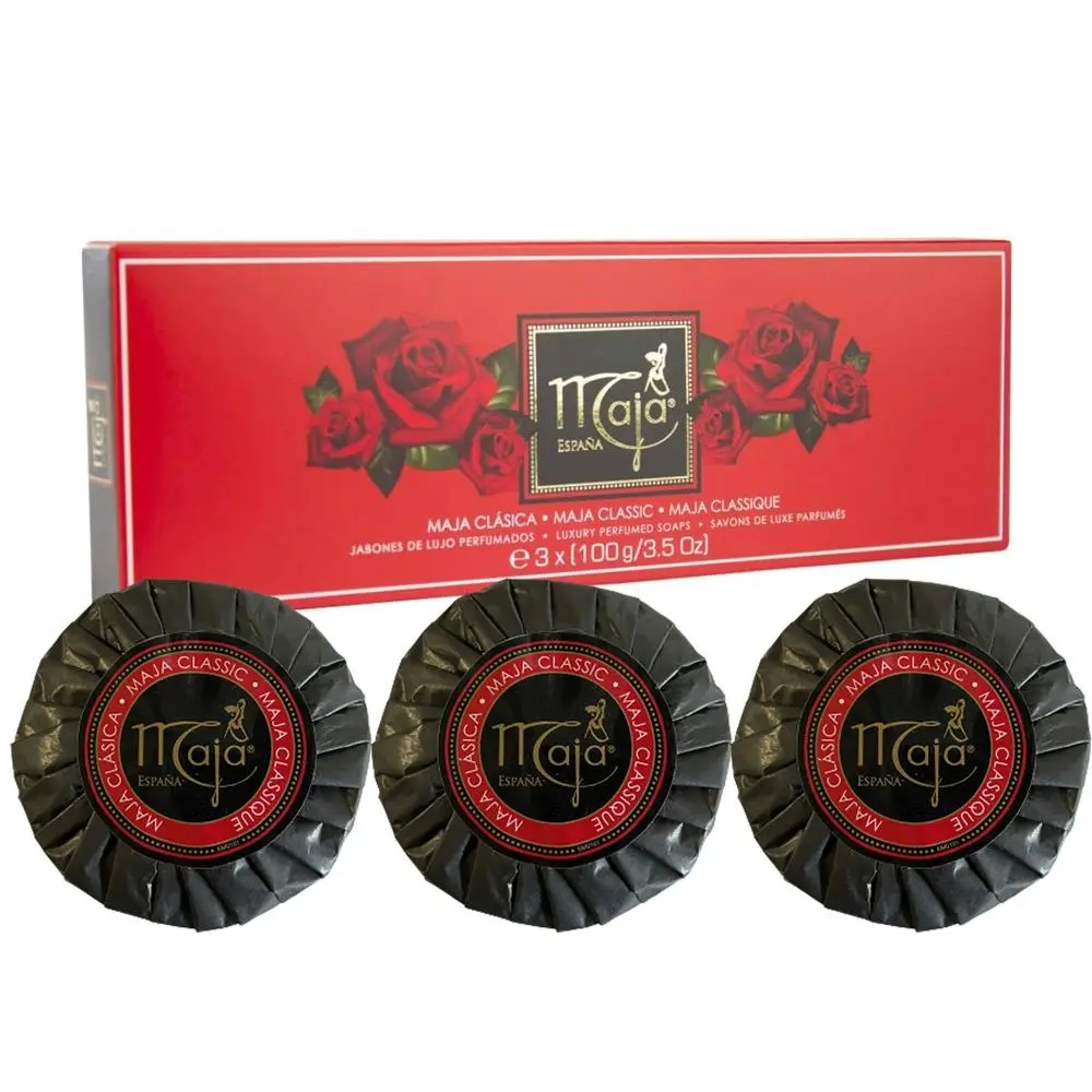 Maja Classic Scented Round Soap Gift Set 3 x 100g Perfumed Soap Bars - Beauty