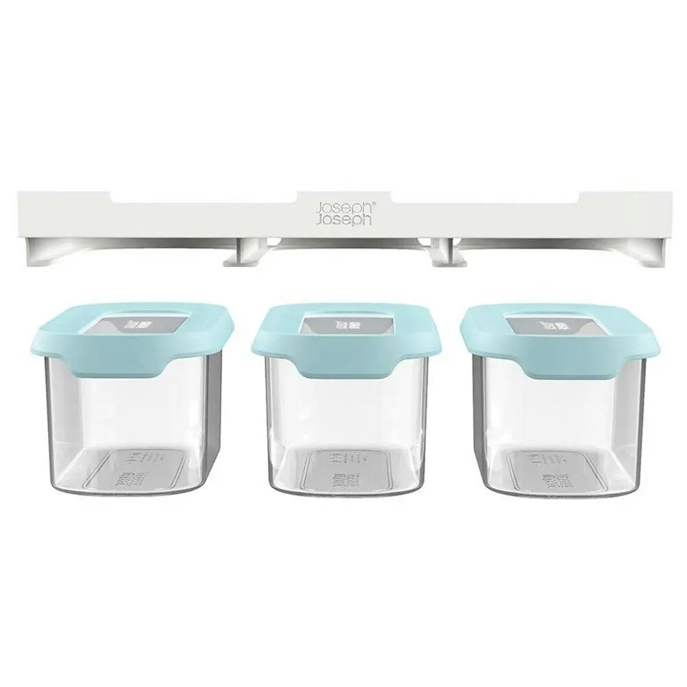 Joseph Joseph CupboardStore 3 x 900ml Food Storage Container Set Light Opal 81111 - Home & Garden