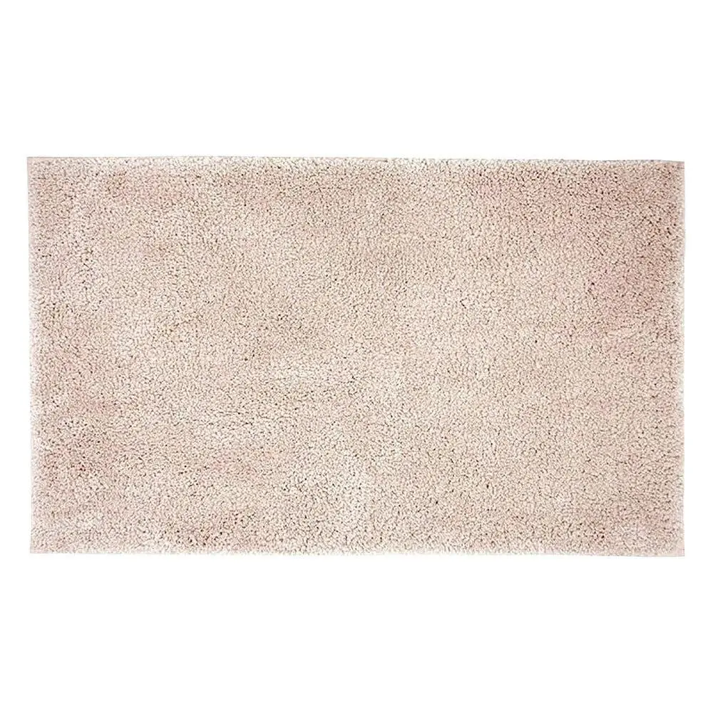 Bambury Ultra soft Microplush Giant Bath Mat 60 x 100cm Buff Woven Raised Pile - Home & Garden