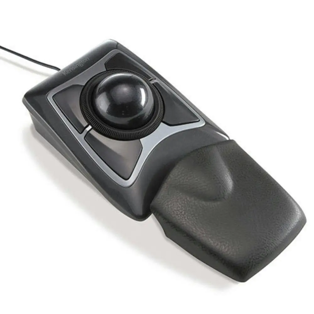 Kensington Expert Mouse Wired Trackball/Scroll Ring Large Ball/Wrist Rest/PC/Mac - Electronics
