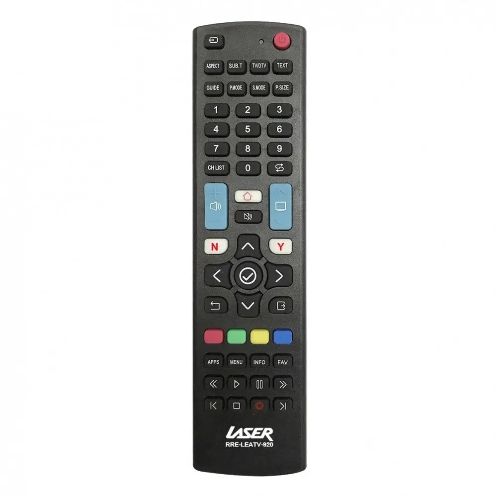 Laser Universal Remote Pre-Coded & Learning Mode Replacement For LED TV Black
