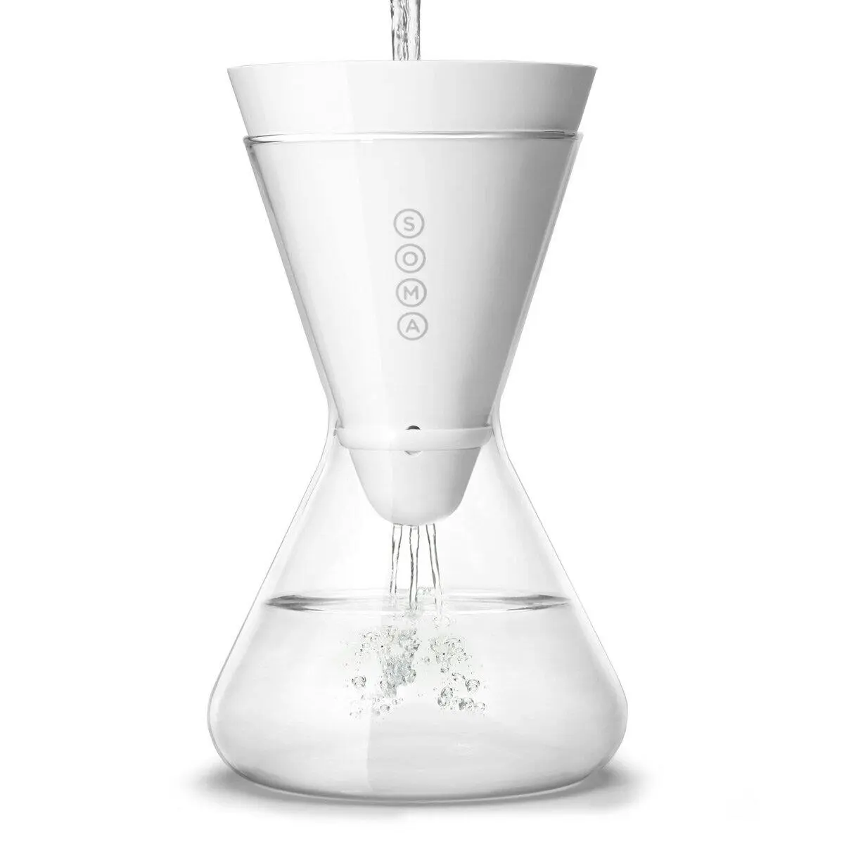 Soma 1.4L Filter Carafe Glass White - Home & Garden